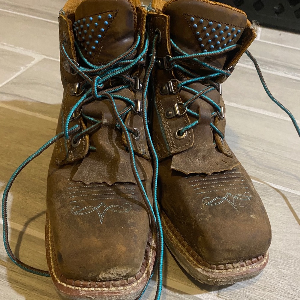 Dan Post steel toe boots